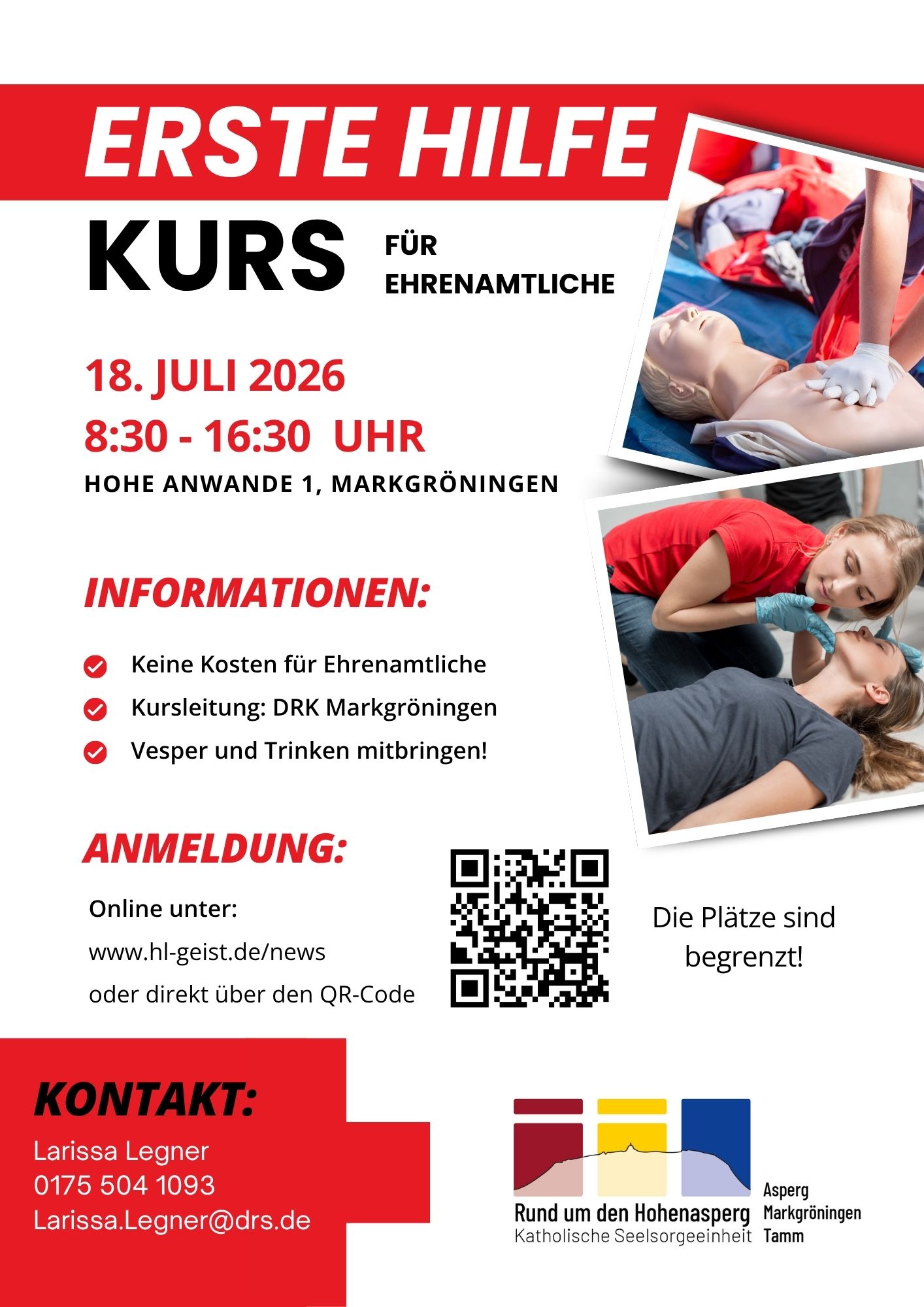 Erste Hilfe Kurs 18. Juli 2026
